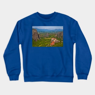 Greece. Meteora. Monasteries. Crewneck Sweatshirt